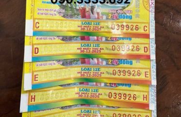 Đổi số trúng cho khách hàng ở Long Thành Đồng Nai mua vé vũng tàu ngày 30-12-2025